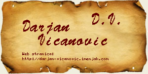 Darjan Vicanović vizit kartica